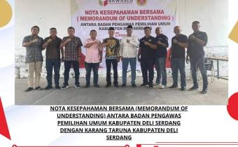 Foto Bersama dengan Karang Taruna Kabupaten Deli Serdang